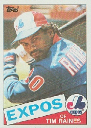 1985 Topps Baseball Cards      630     Tim Raines